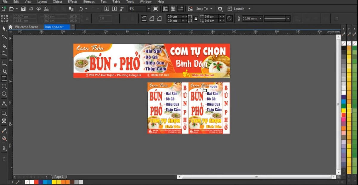 Hinh 3 Sản Phẩm Trong Khóa Học CorelDRAW Của Các Học Viên Tại Quận 12