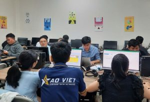 Học Viên đang Học Kế Toán Excel Tại Vũng Tàu